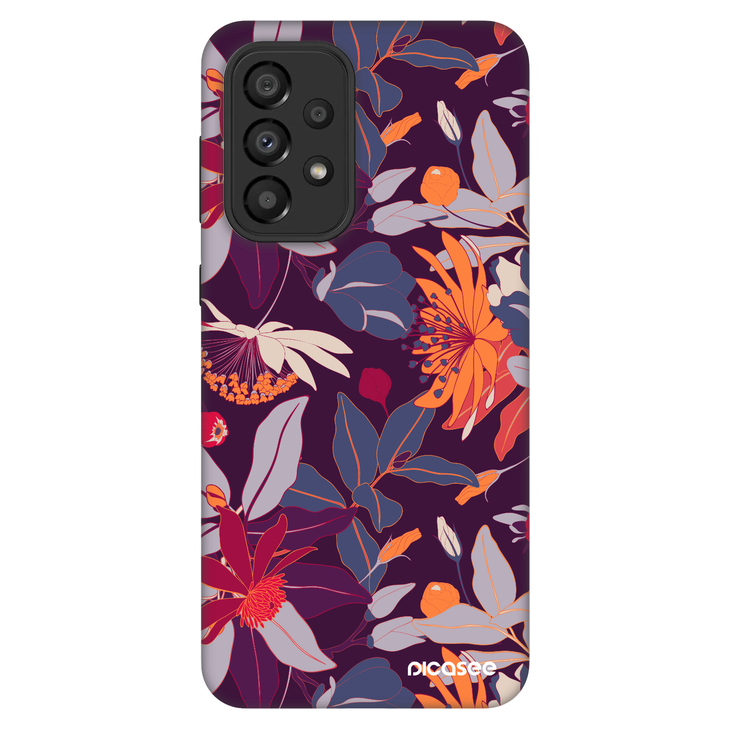 Picasee Fashion Case na Samsung Galaxy A33 5G A336 - Purple Leaf