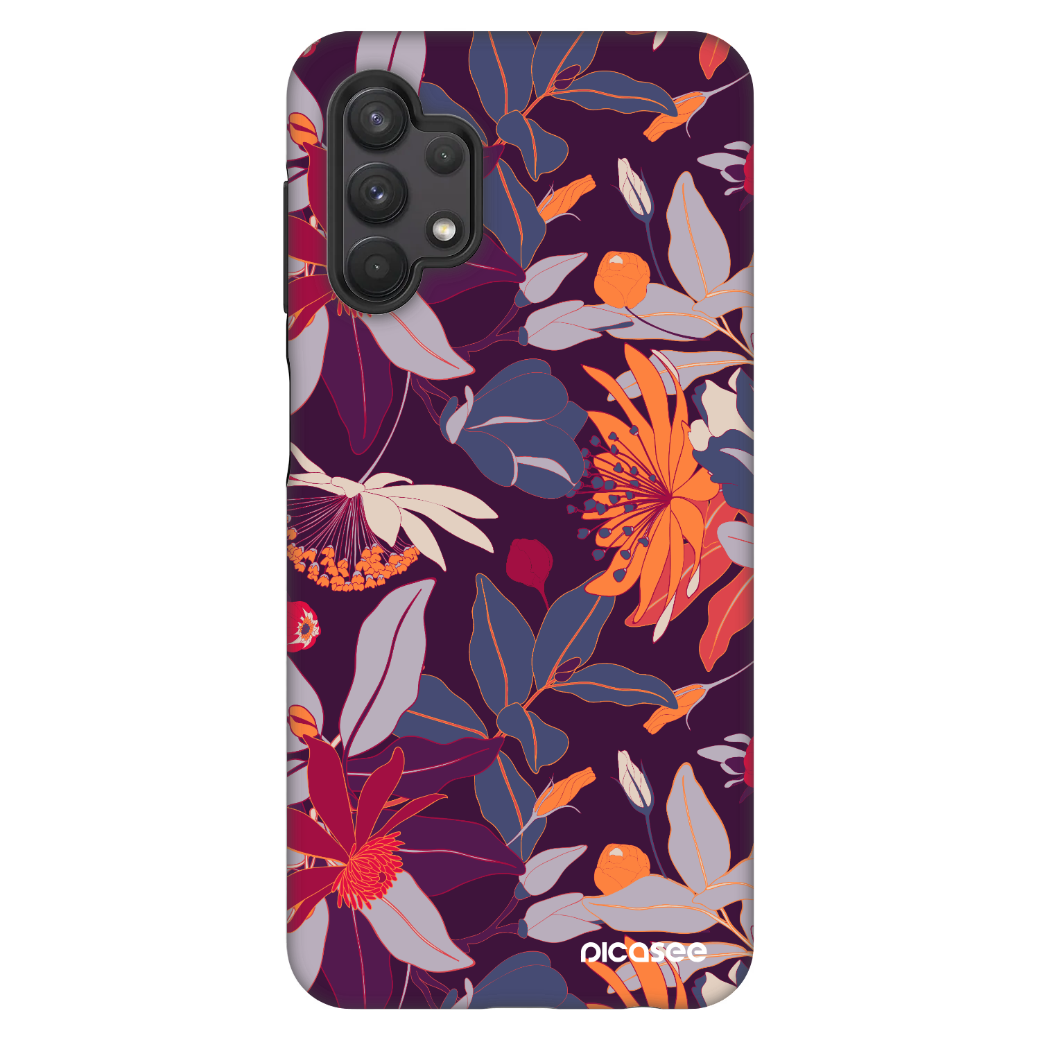 Picasee Fashion Case na Samsung Galaxy A32 5G A326B - Purple Leaf