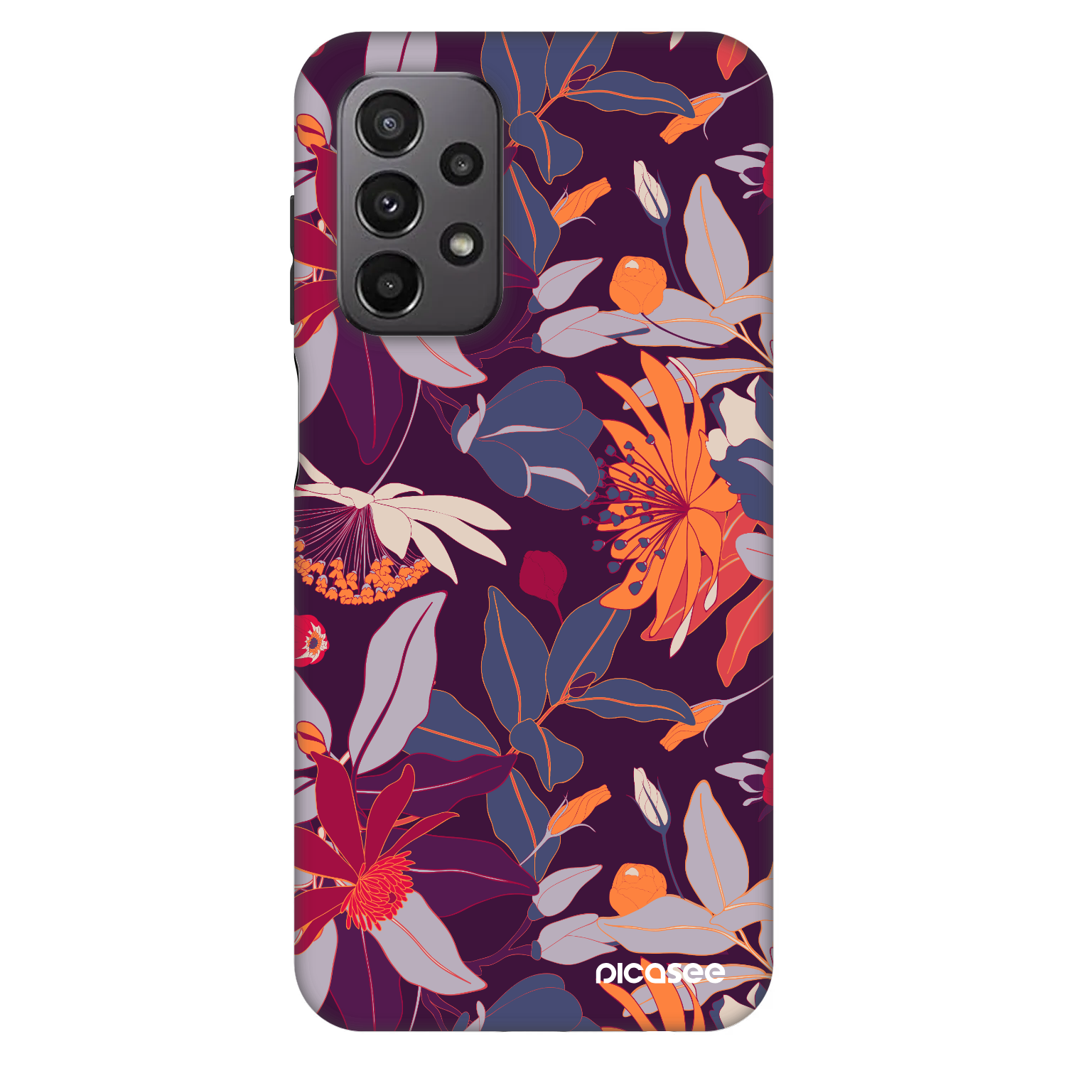 Picasee Fashion Case na Samsung Galaxy A23 A236B 5G - Purple Leaf