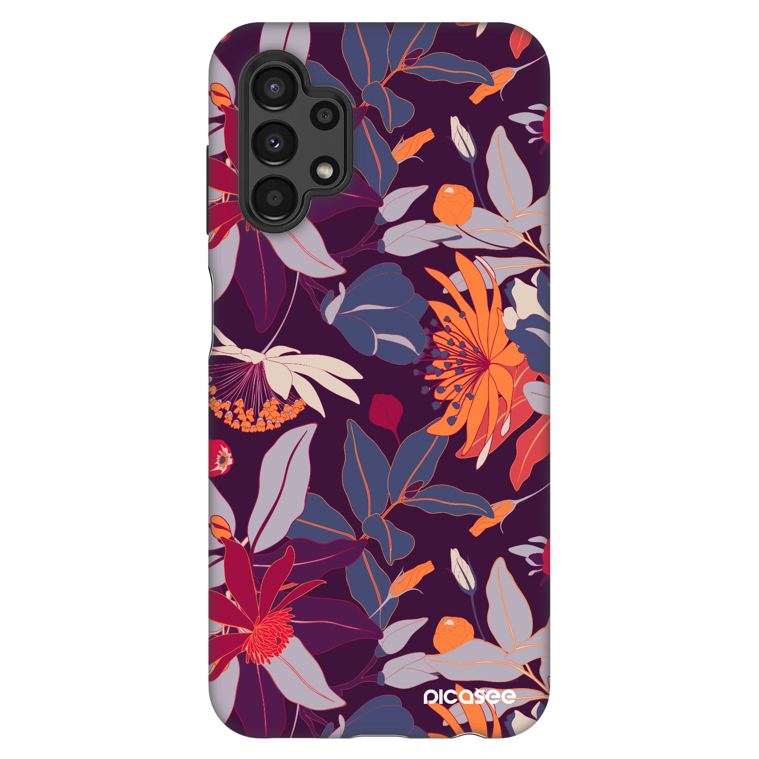 Picasee Fashion Case na Samsung Galaxy A13 4G A135 - Purple Leaf