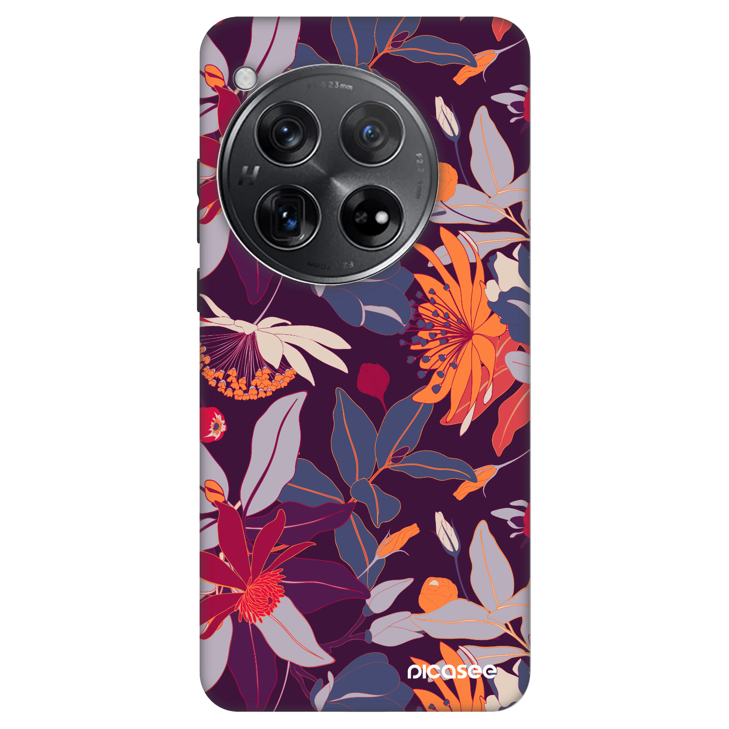 Picasee Fashion Case na OnePlus 12 5G - Purple Leaf