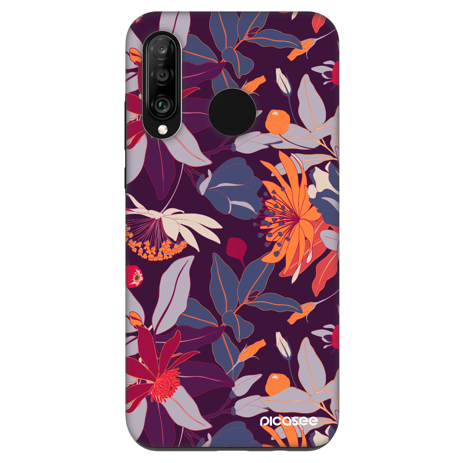 Picasee Fashion Case na Huawei P30 Lite - Purple Leaf