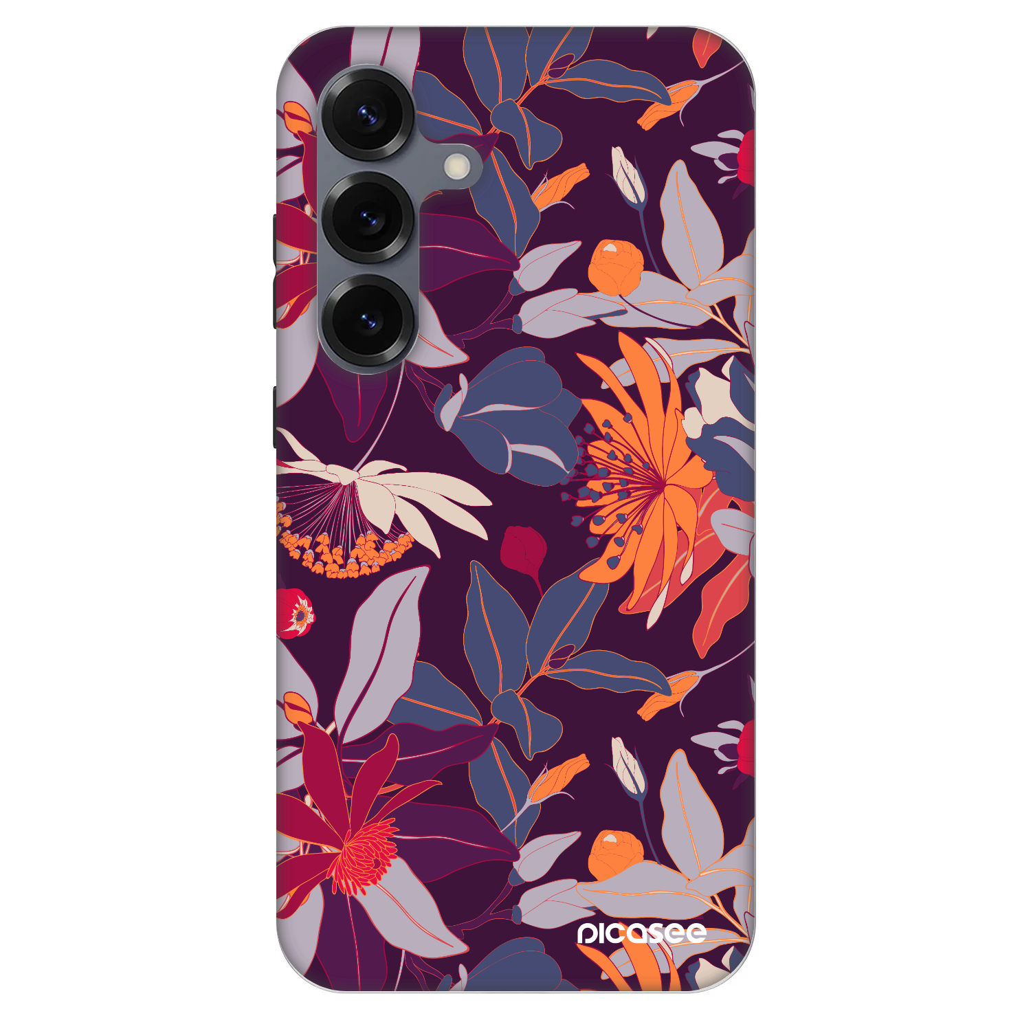 Picasee Fashion Case PowerShare pro Samsung Galaxy S25 5G - Purple Leaf