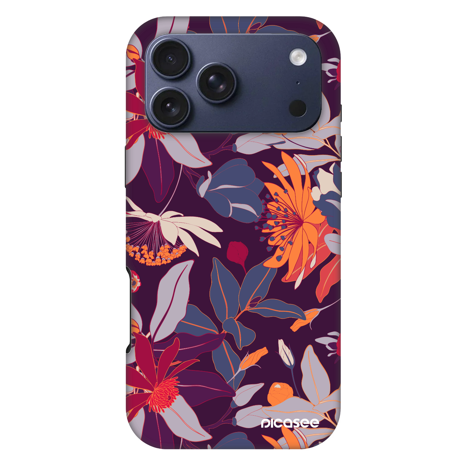 Picasee Fashion Case MagSafe na Apple iPhone 17 Pro Max - Purple Leaf