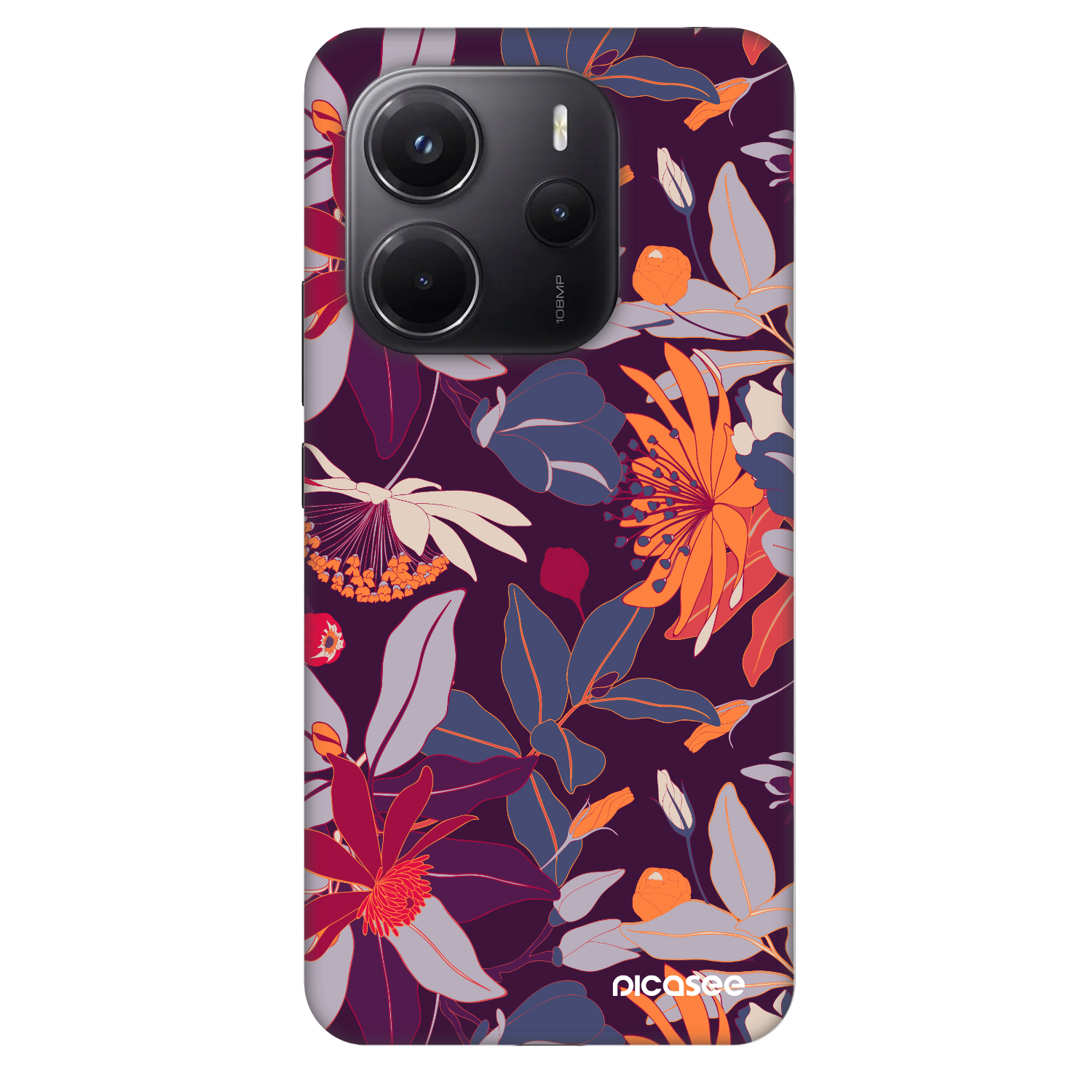 Picasee Fashion Case na Xiaomi Redmi Note 14 4G - Purple Leaf