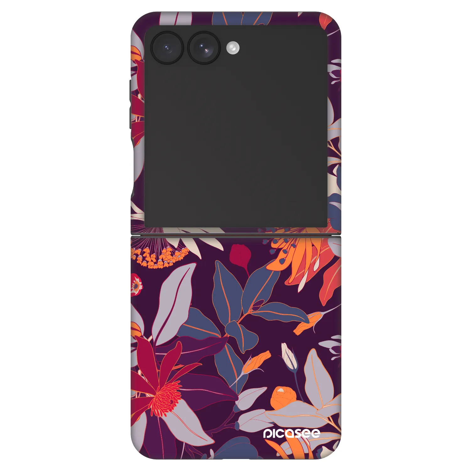 Picasee Fashion Case na Samsung Galaxy Z Flip7 5G - Purple Leaf