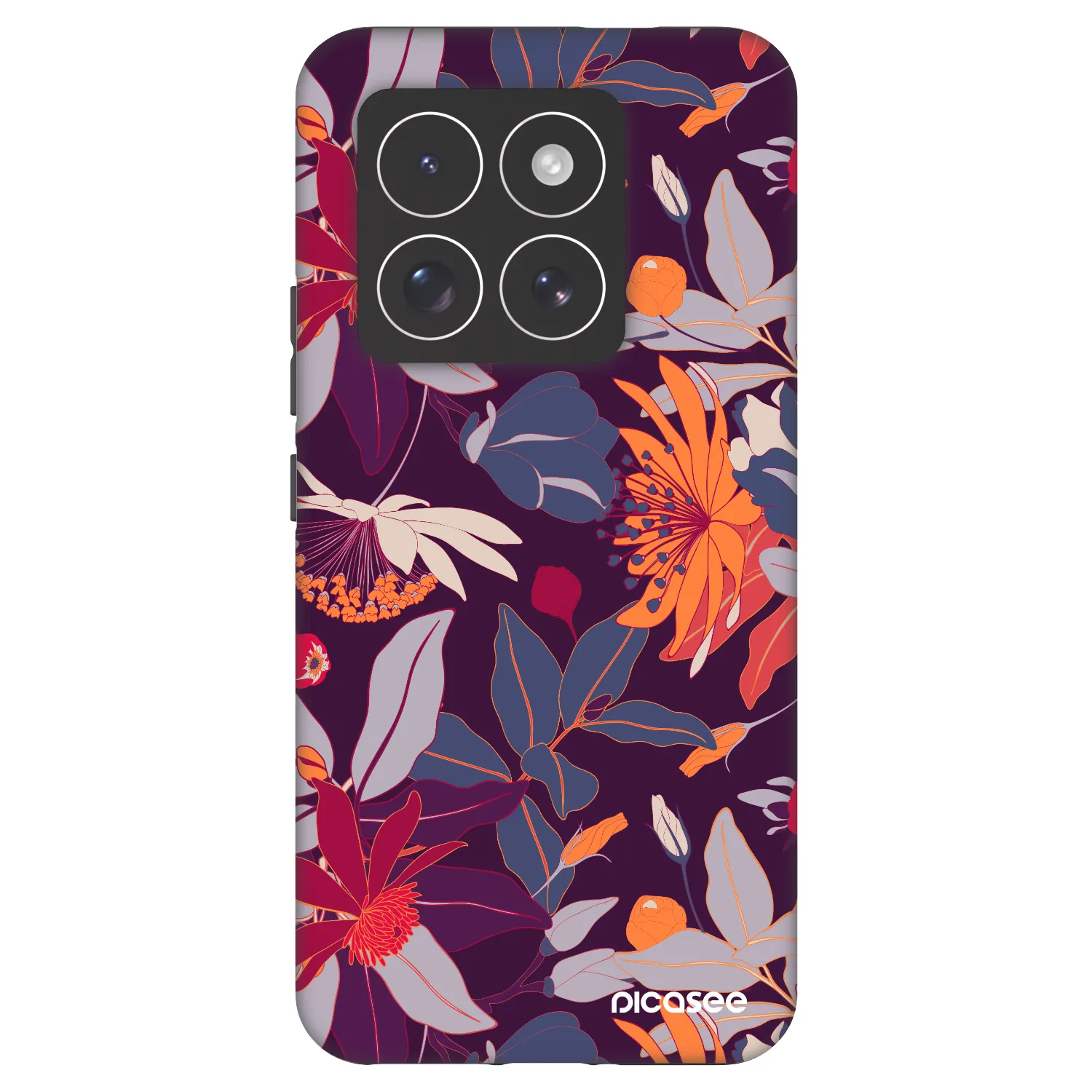 Picasee Fashion Case na Xiaomi 14 Pro - Purple Leaf