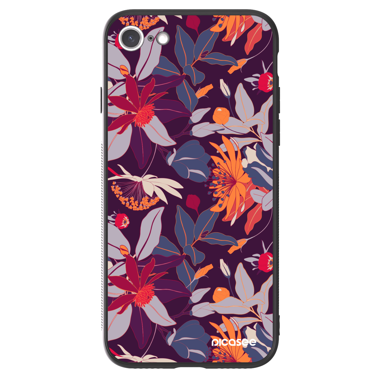 Picasee ULTIMATE CASE na Apple iPhone 7 - Purple Leaf