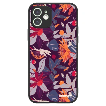 Picasee ULTIMATE CASE na Apple iPhone 12 - Purple Leaf