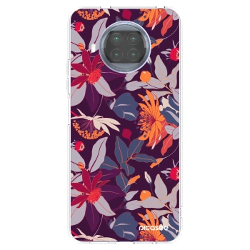 Picasee silikonowe przeźroczyste etui na Xiaomi Mi 10T Lite - Purple Leaf