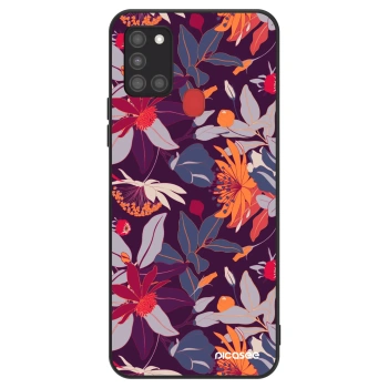 Picasee ULTIMATE CASE na Samsung Galaxy A21s - Purple Leaf