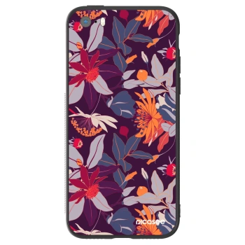 Etui na Apple iPhone 5/5S/SE - Purple Leaf
