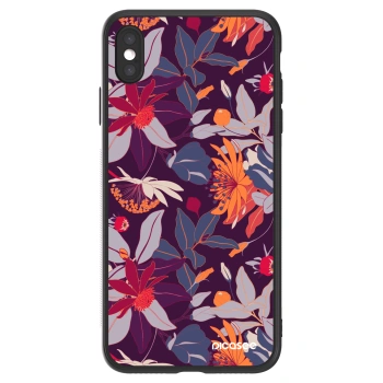 Picasee ULTIMATE CASE na Apple iPhone XS Max - Purple Leaf