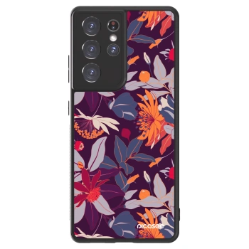 Picasee ULTIMATE CASE na Samsung Galaxy S21 Ultra 5G G998B - Purple Leaf