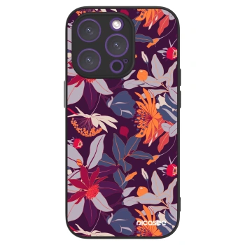 Picasee ULTIMATE CASE MagSafe pro Apple iPhone 14 Pro - Purple Leaf