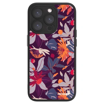 Picasee ULTIMATE CASE na Apple iPhone 15 Pro - Purple Leaf