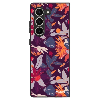 Etui na Samsung Galaxy Z Fold5 5G - Purple Leaf