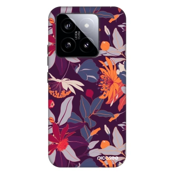 Etui na Xiaomi 14 - Purple Leaf