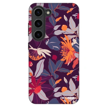 Etui na Samsung Galaxy S23 5G - Purple Leaf