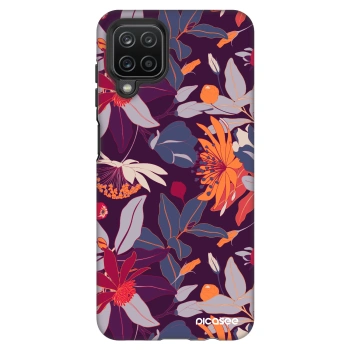 Etui na Samsung Galaxy A12 A125F - Purple Leaf