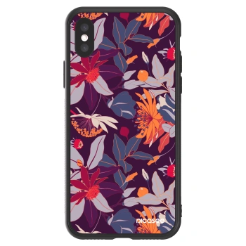 Picasee ULTIMATE CASE na Apple iPhone X/XS - Purple Leaf