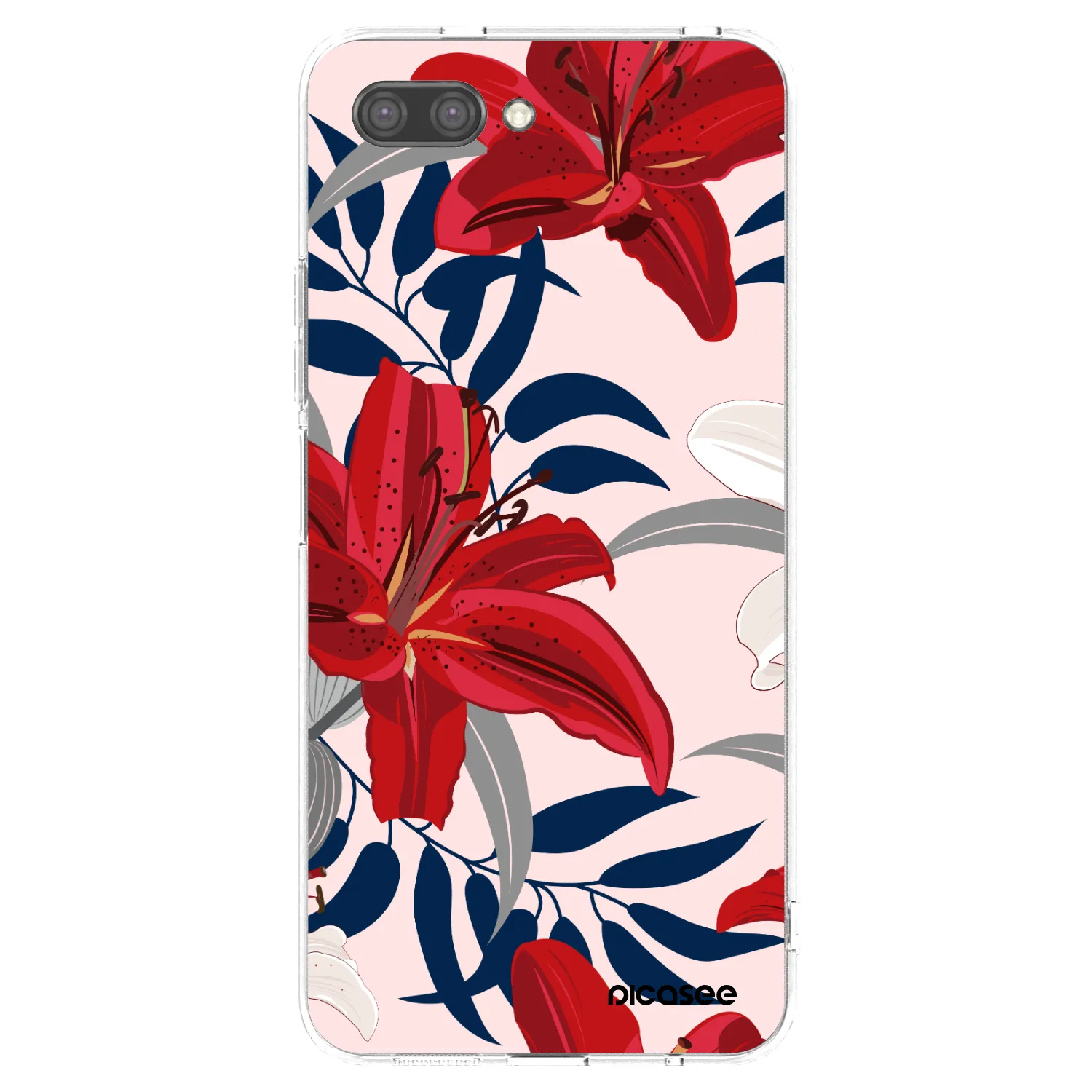 Picasee silikonowe przeźroczyste etui na Honor 10 - Red Lily