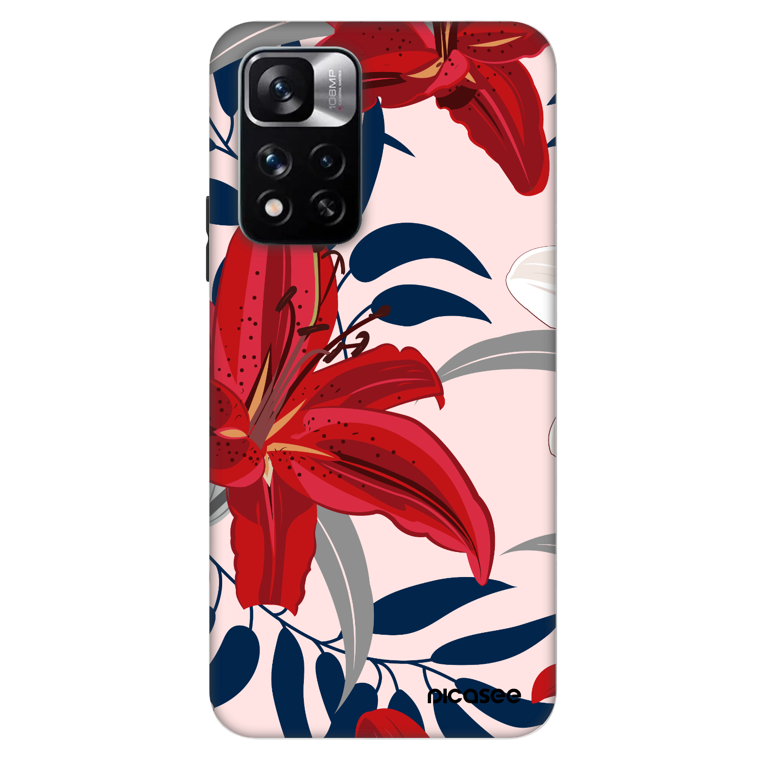 Picasee Fashion Case na Xiaomi Redmi Note 11 Pro - Red Lily