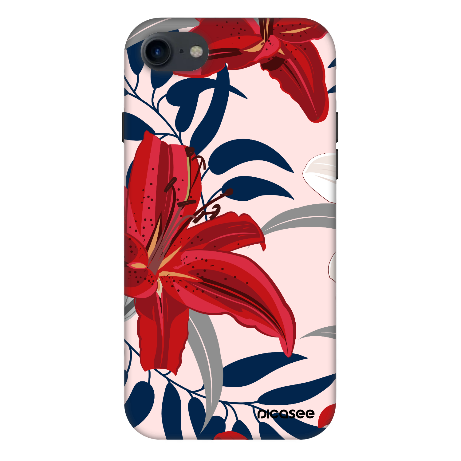 Picasee Fashion Case na Apple iPhone 8 - Red Lily