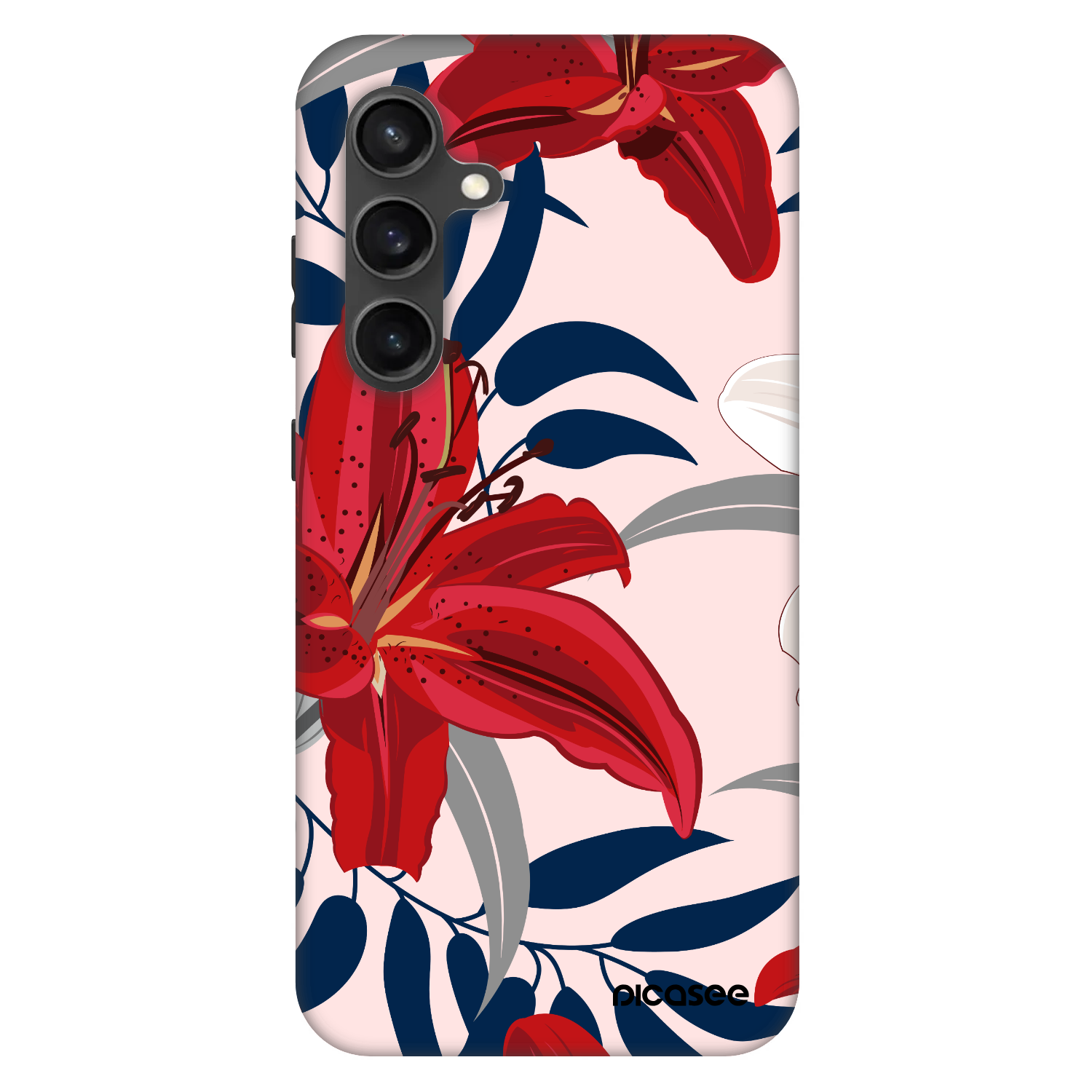 Picasee Fashion Case na Samsung Galaxy S24 FE S721B - Red Lily