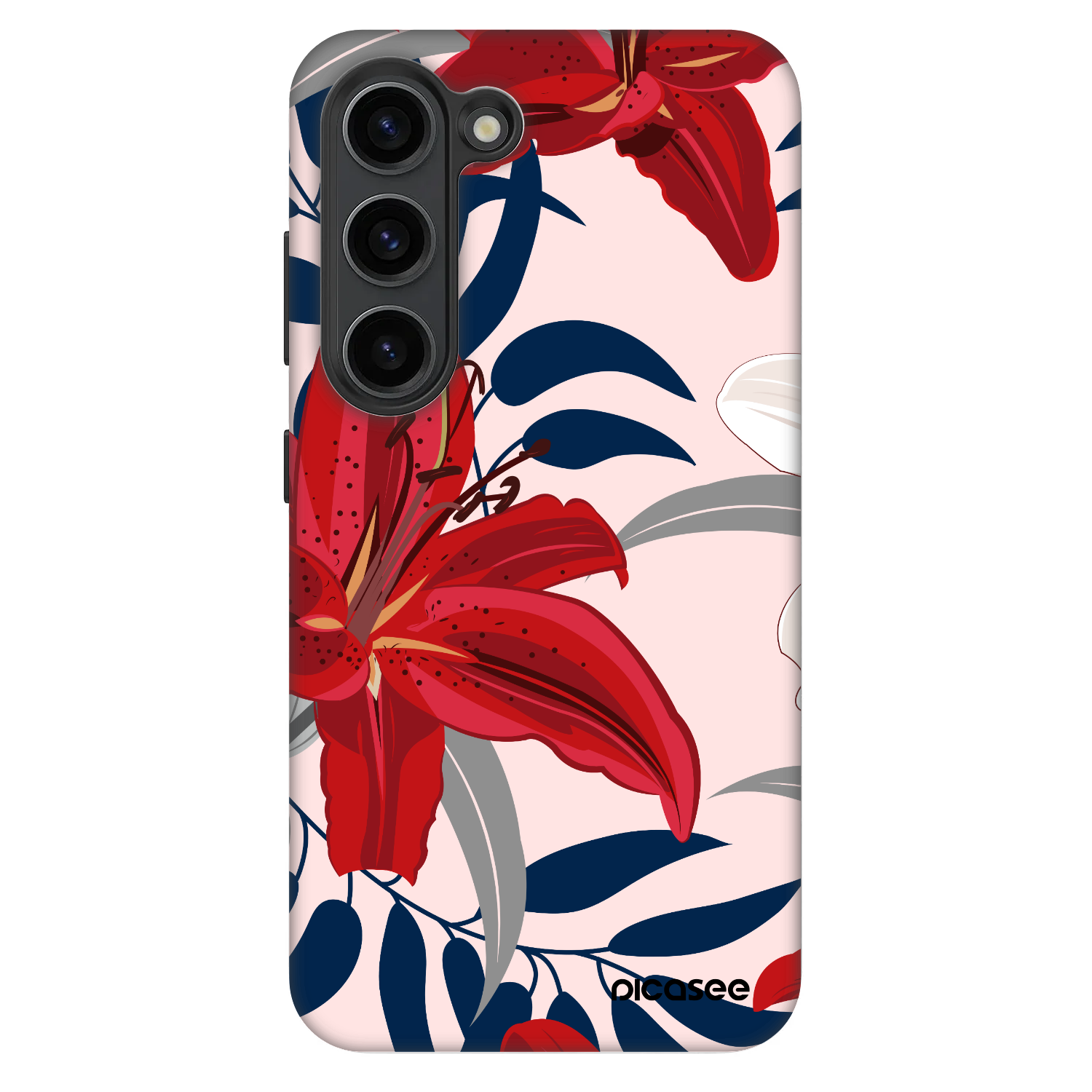 Picasee Fashion Case na Samsung Galaxy S23 5G - Red Lily