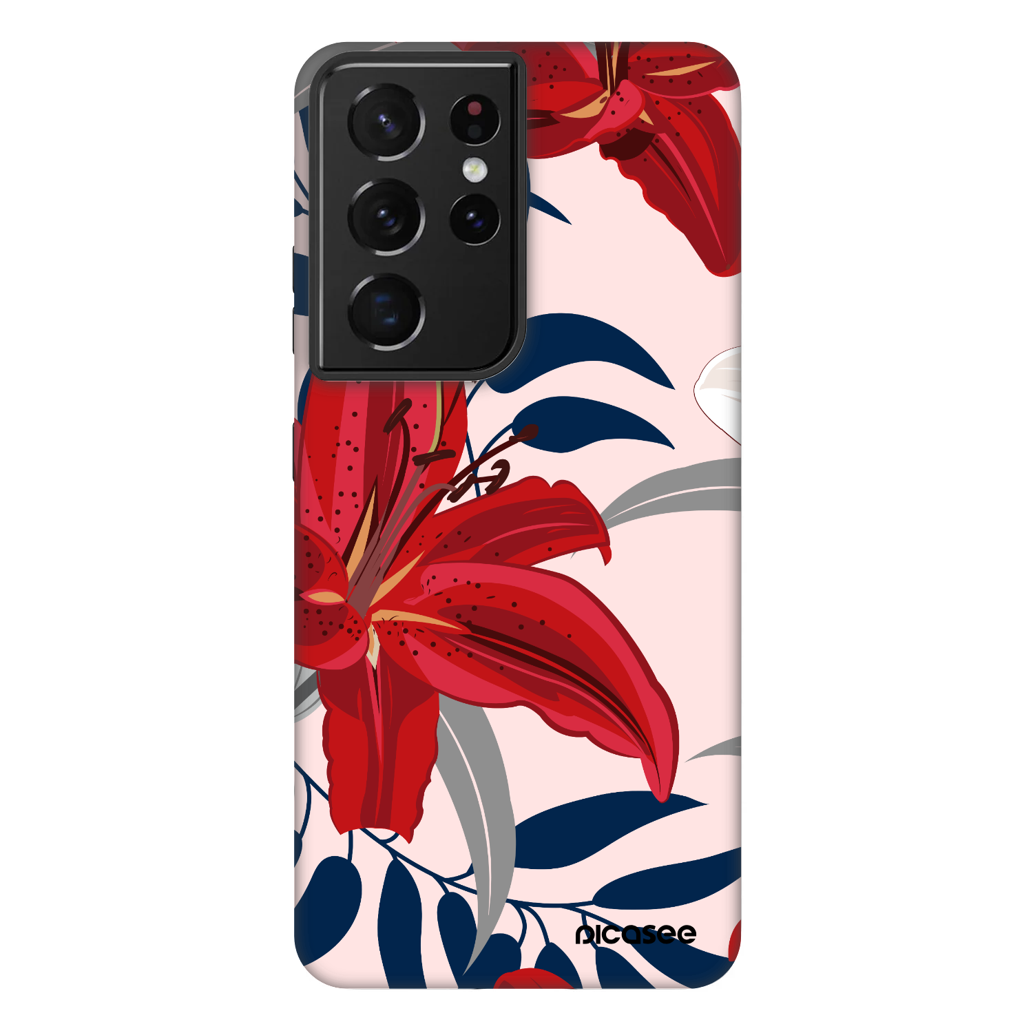 Picasee Fashion Case na Samsung Galaxy S21 Ultra 5G G998B - Red Lily