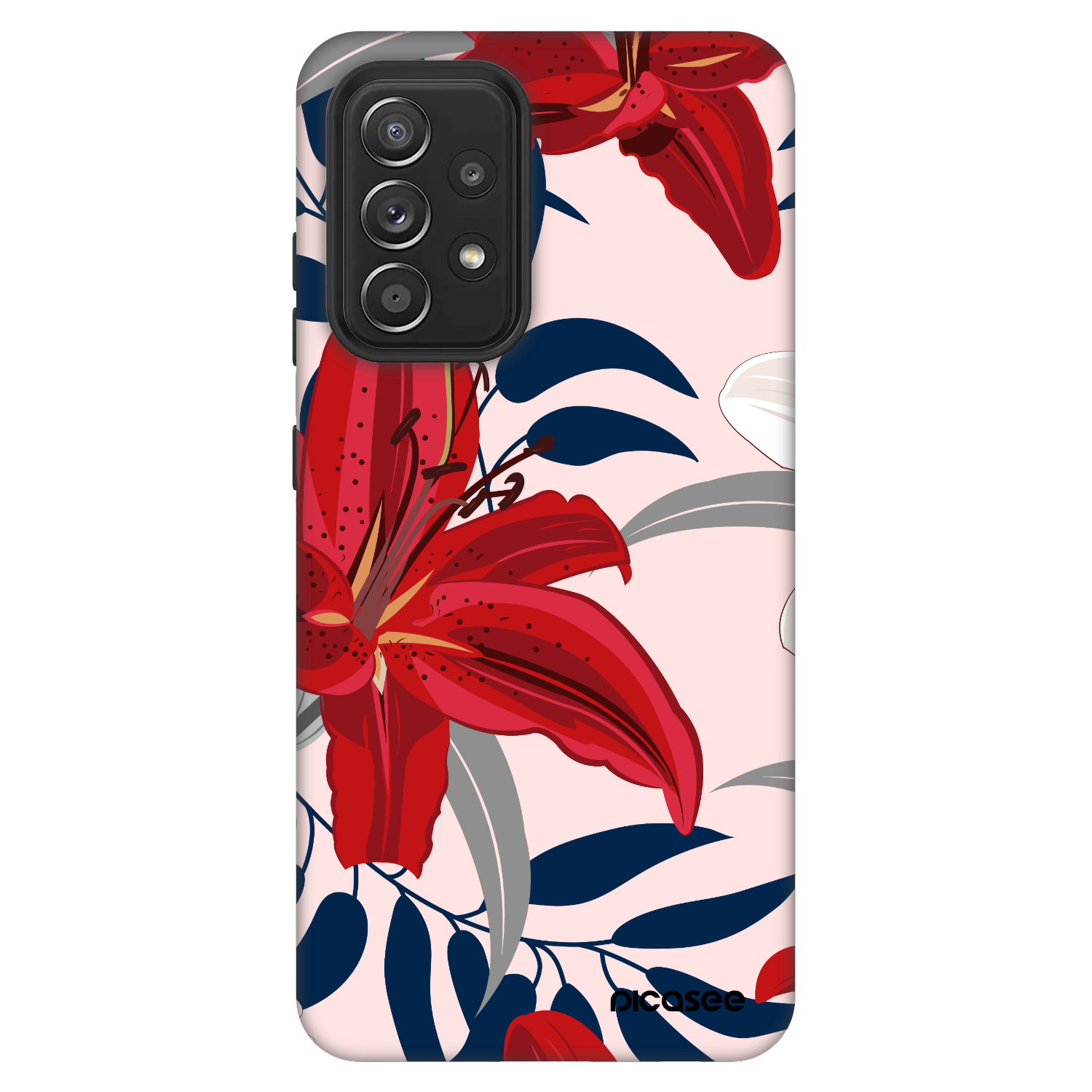 Picasee Fashion Case na Samsung Galaxy A52s 5G A528B - Red Lily
