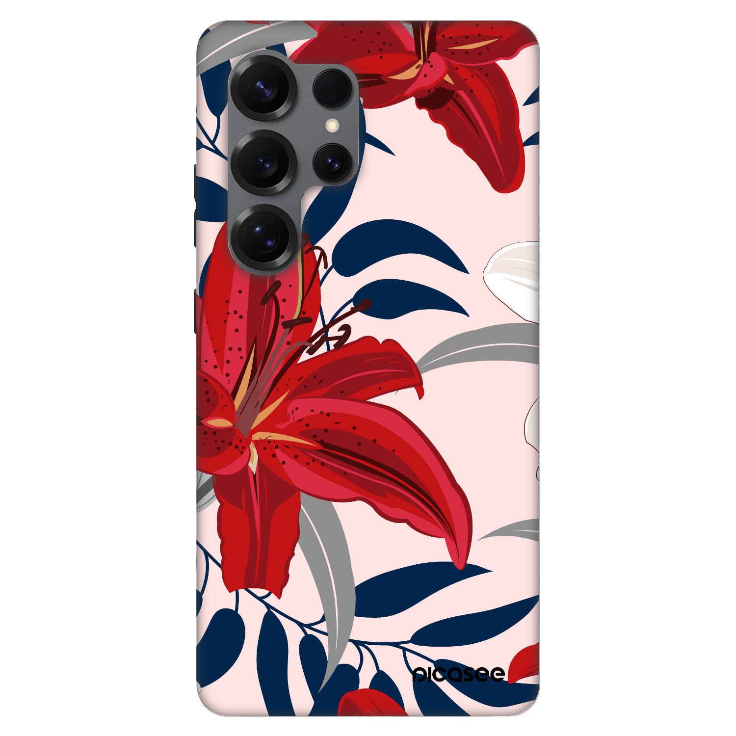 Picasee Fashion Case PowerShare pro Samsung Galaxy S25 Ultra 5G - Red Lily