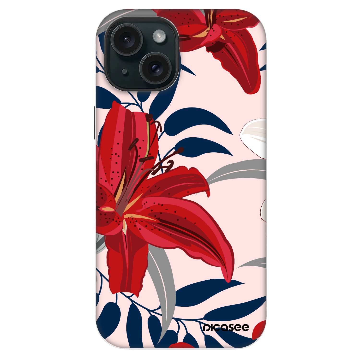 Picasee Fashion Case MagSafe na Apple iPhone 14 - Red Lily