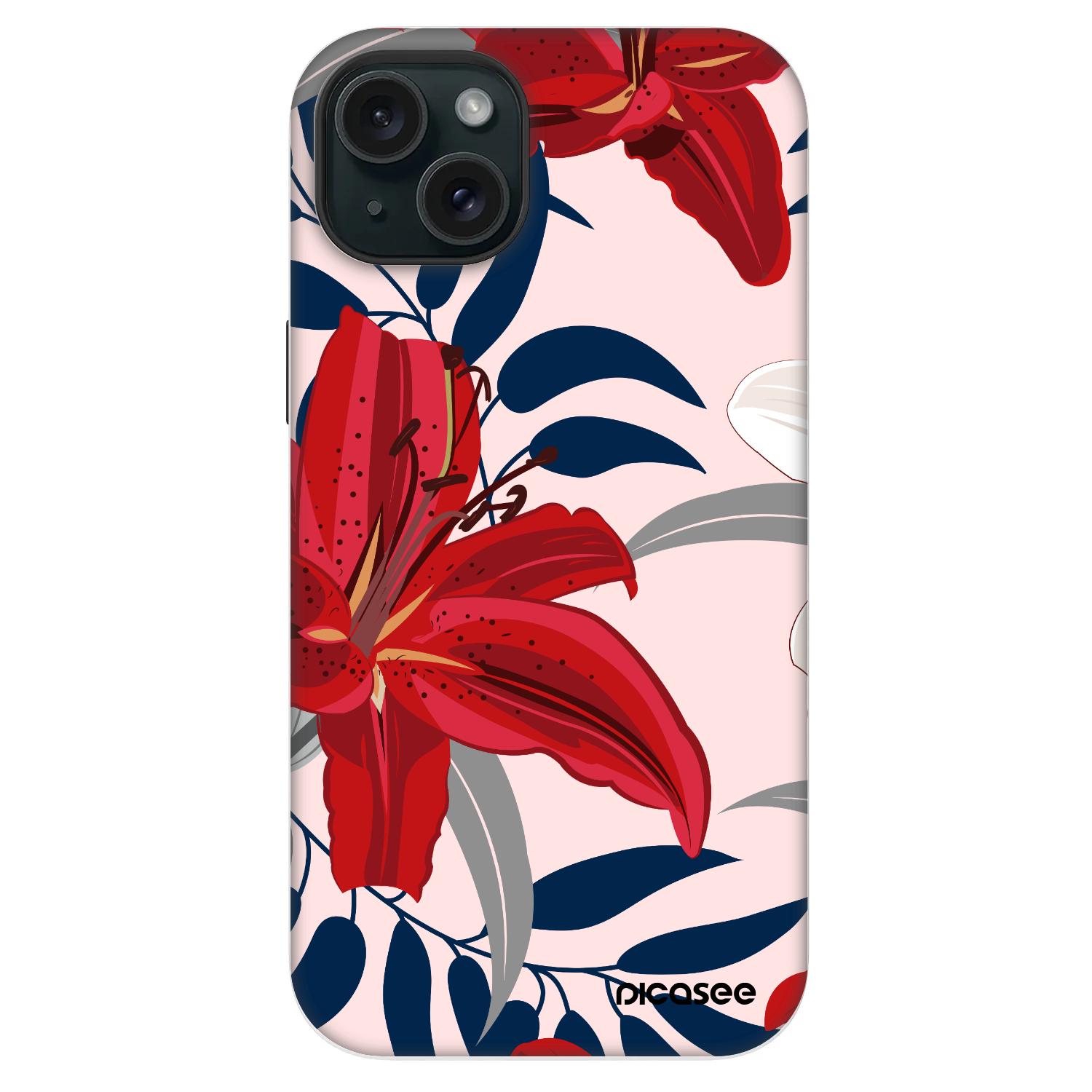 Picasee Fashion Case MagSafe na Apple iPhone 14 Plus - Red Lily