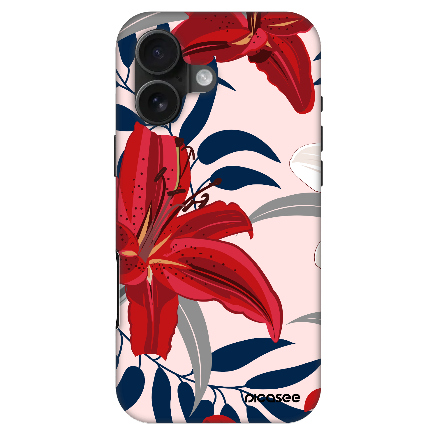 Picasee Fashion Case MagSafe na Apple iPhone 16 - Red Lily