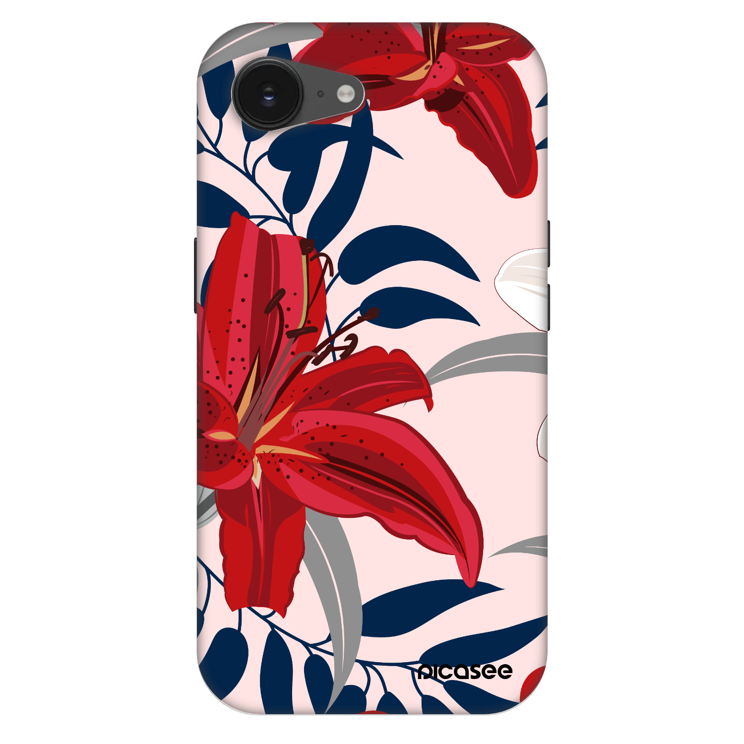 Picasee Fashion Case MagSafe na Apple iPhone 16e - Red Lily