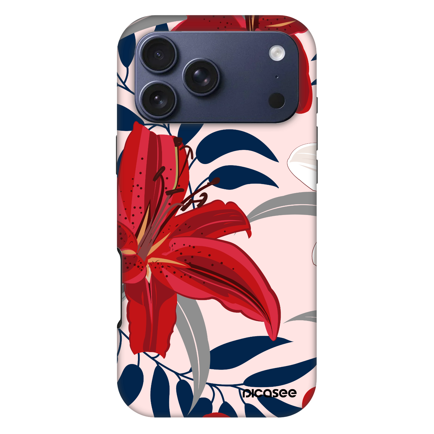 Picasee Fashion Case MagSafe na Apple iPhone 17 Pro Max - Red Lily