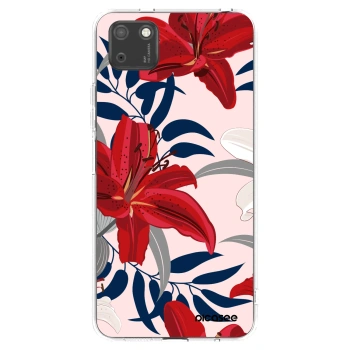 Picasee silikonowe przeźroczyste etui na Huawei Y5P - Red Lily