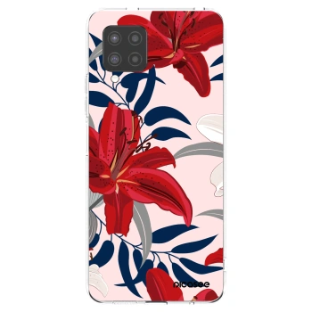 Picasee silikonowe przeźroczyste etui na Samsung Galaxy A42 A426B - Red Lily