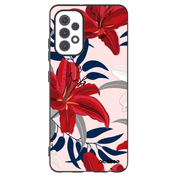 Picasee silikonowe czarne etui na Samsung Galaxy A32 5G A326B - Red Lily