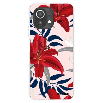 Picasee silikonowe przeźroczyste etui na Xiaomi Mi 11 - Red Lily