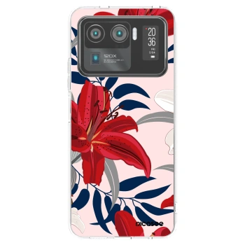 Picasee silikonowe przeźroczyste etui na Xiaomi Mi 11 Ultra - Red Lily