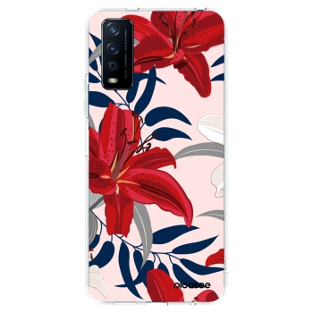 Picasee silikonowe przeźroczyste etui na Vivo Y11s - Red Lily