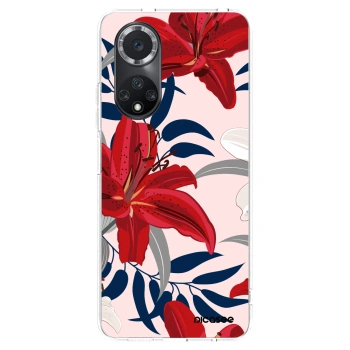 Picasee silikonowe przeźroczyste etui na Huawei Nova 9 SE - Red Lily