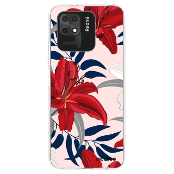 Picasee silikonowe przeźroczyste etui na Xiaomi Redmi 10C - Red Lily