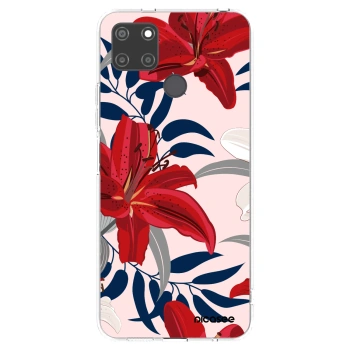 Picasee silikonowe przeźroczyste etui na Realme C21Y - Red Lily