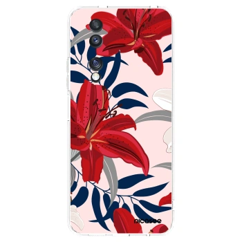 Picasee silikonowe przeźroczyste etui na Honor 70 - Red Lily