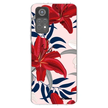 Picasee silikonowe przeźroczyste etui na Xiaomi Redmi Note 11S 5G - Red Lily
