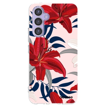 Picasee silikonowe przeźroczyste etui na Samsung Galaxy A54 5G A546B - Red Lily